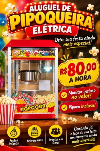 Aluguel de Pipoqueira Elétrica