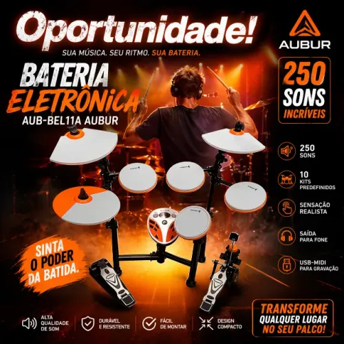Vendo ou troco Bateria Eletrônica