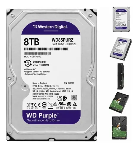 Hd 8tb Western Digital Wd Purple P/ Dvr + Envio Imediato