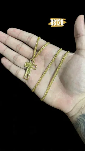 CORRENTE BANHADA A OURO 18K