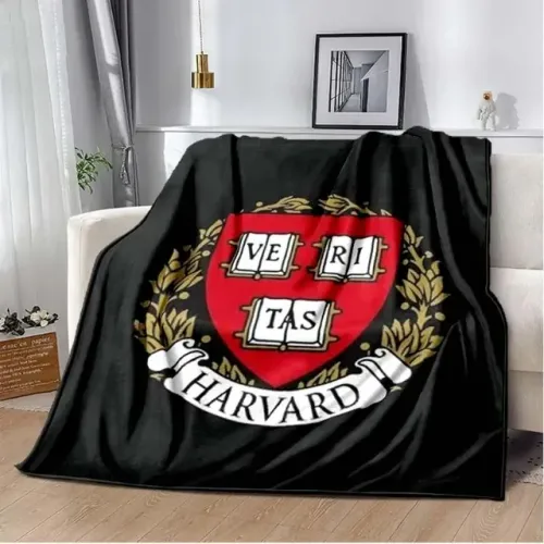 Cobertor Universidade de Harvard University - Preto