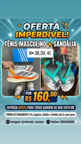 Sandália + tênis
