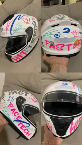 Capacete da Race Tech