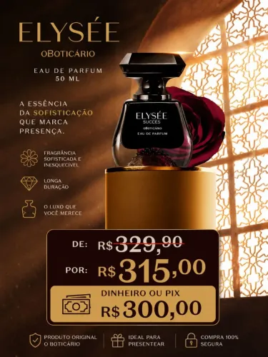 Elysée Sucesso Oboticario