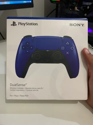 Controle de PS5 Azul Cobalto LACRADO