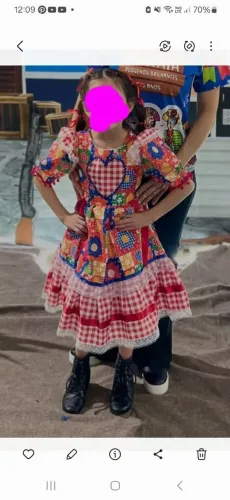 Vestido Junino Infantil