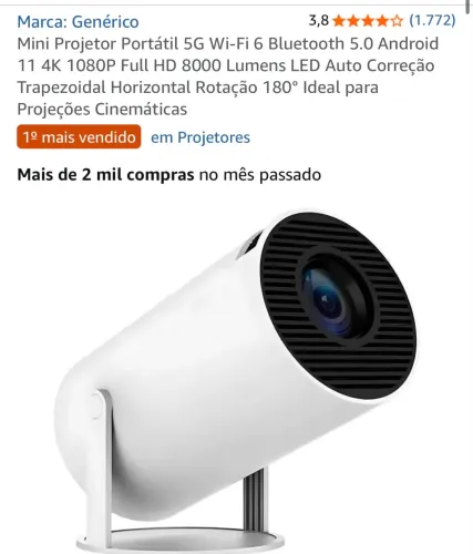 Vendo projetor novo usado poucas vezes