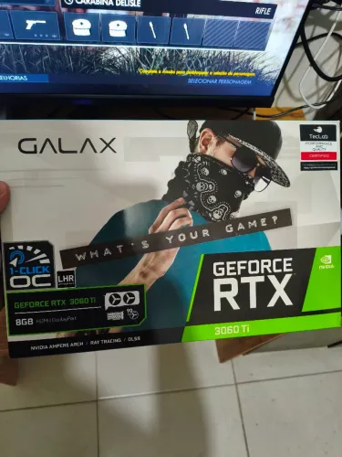RTX 3060TI GALAX OLXPAY EXCELENTE ESTADO COM CAIXA E MANUAIS ENVIO