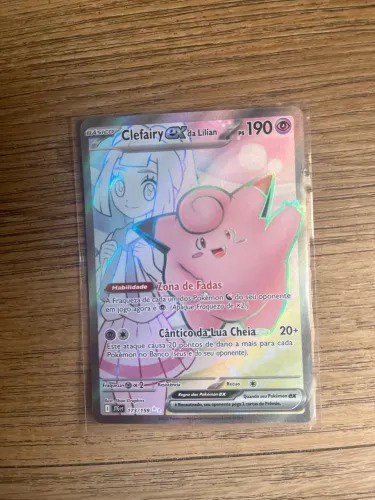 Carta Pokémon Clefairy ex da Lílian 173/159 Ilustração Rara Original