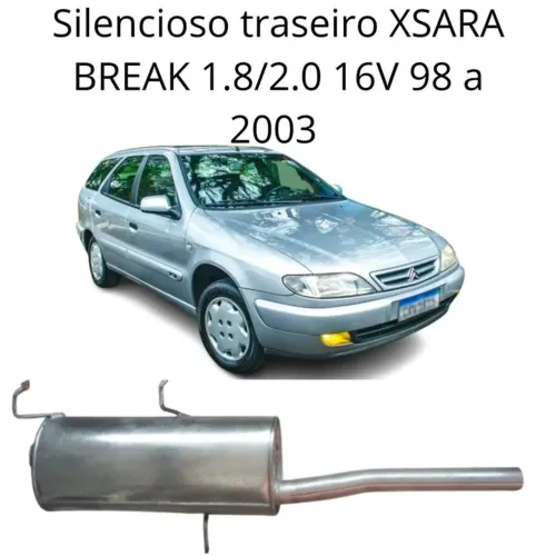 Silencioso Traseiro Xsara Break 1.8/2.0 16v 1998/2003
