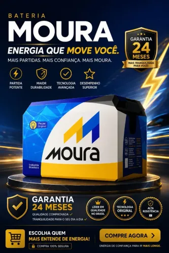 Bateria Moura 60ah + entrega e instalação gratuita campo grande ms