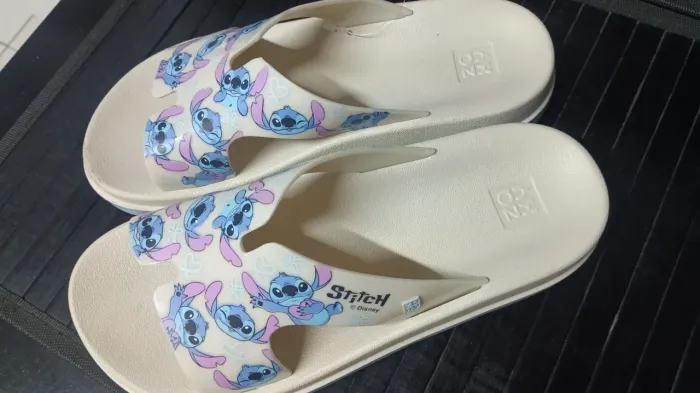 Chinelo Slide Menina Disney Stitch Daily Zaxy Azul Off White, tamanho 37