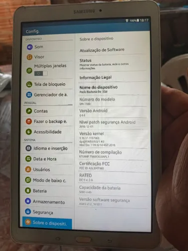 Tablet Galaxy tab E