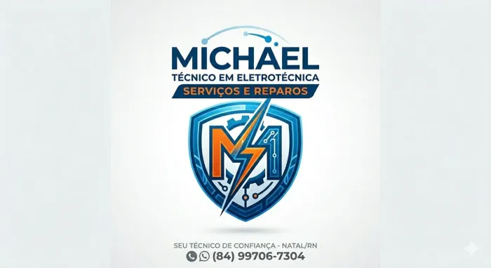 Técnico em Eletrotécnica, reparos e instalações.