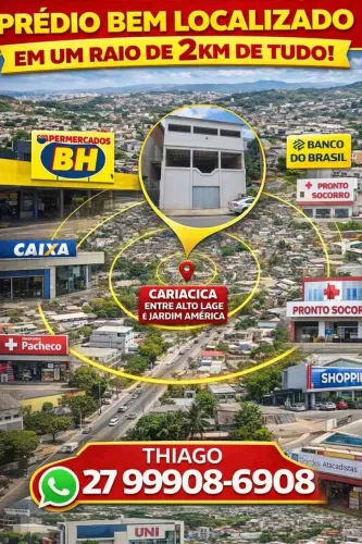 VENDO/TROCO PRÉDIO NO ES, CARIACICA?ALTO LAGE? Quer fechar negócio rápido? Eu aceito troca