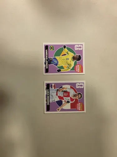 Figurinhas Extra Sticker Bordô Vini Jr. & Modric