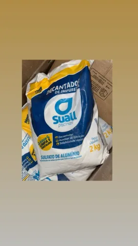 Kit 13 Decantador De Impuresas Sulfato de  alumínio 2 Kg Suall Aluminio Para Piscina
