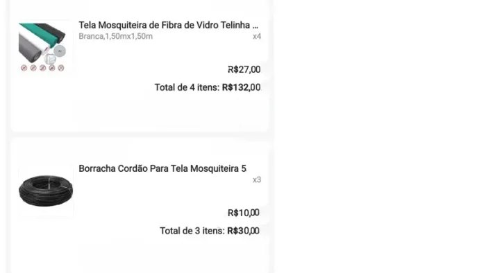 TELA MOSQUITEIRA BRANCA 1,50X1,50