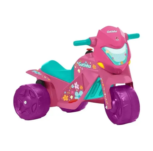 Mini Moto Elétrica Infantil Gatinha 6V (Bandeirante) - Completa e Na Caixa