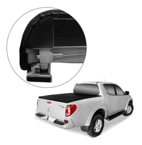 Capota Maritima Flashcover L200 Triton Caçamba Curva Trek - instalada