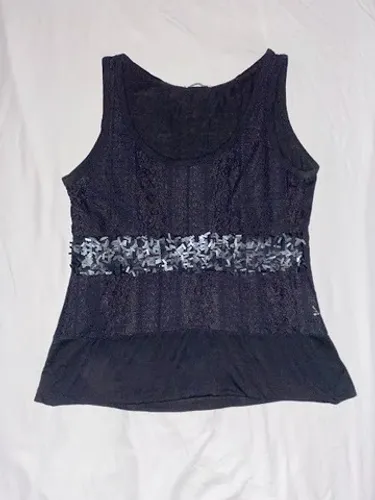 blusinha preta rendada para noite