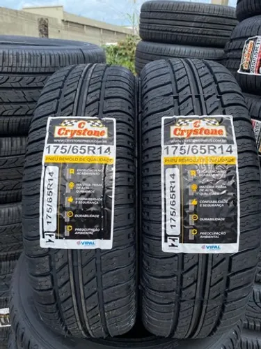 Par de pneus 175/65r14 (aprovado pelo inmetro, passa em vistoria)