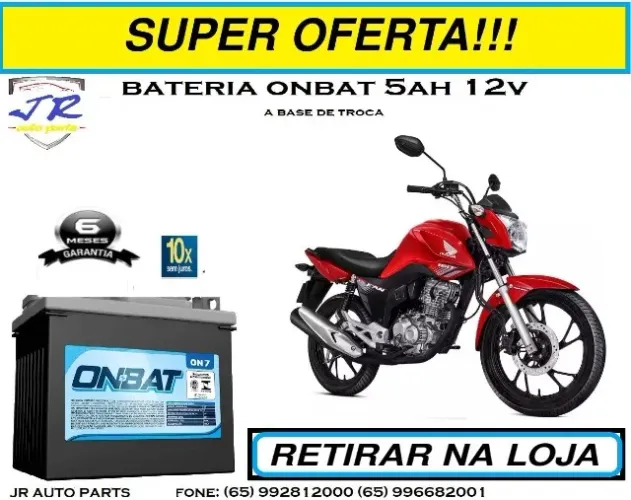 bateria onbat 5ah fan 160 2020