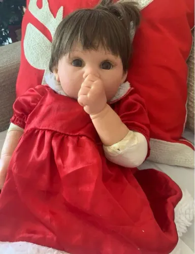 Bebê reborn american girl original Menina Roupa Natal