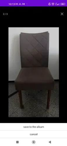 Mesa de jantar 6 cadeiras e cristaleira
