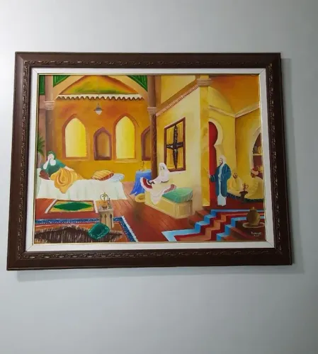 Sala árabe - quadro - óleo sobre tela