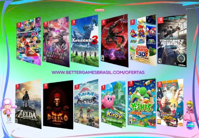 Yoshi Skate Tony Xenoblad Pokémon Kirby Bayonetta Diablo Zelda Nintendo Mario Naruto 4