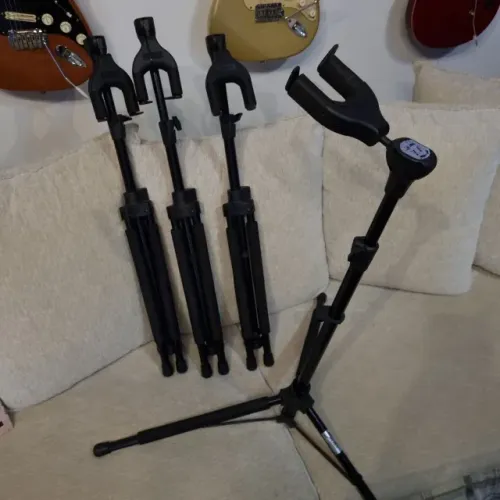 Suporte Violão Baixo Guitarra Encosto C/ Trava Regulável (Musicalvo)