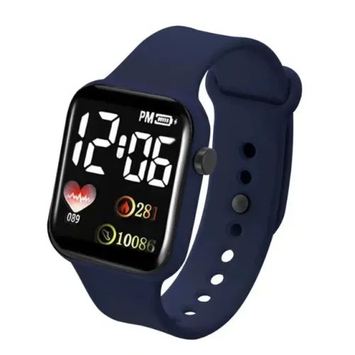 Relógio Digital Tela Led Design Minimalista Estilo Coreano - Diversas Cores