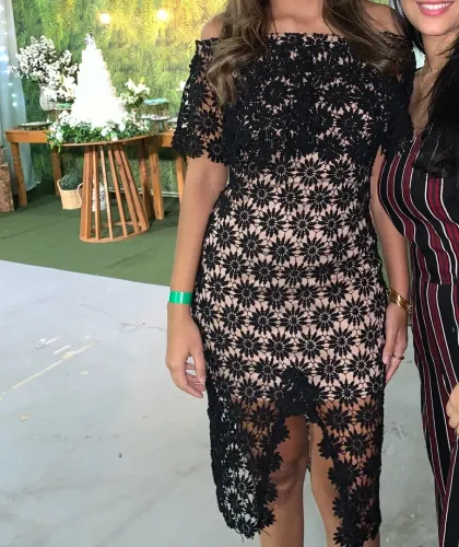 Vestido de festa | casamento - renda Guipir