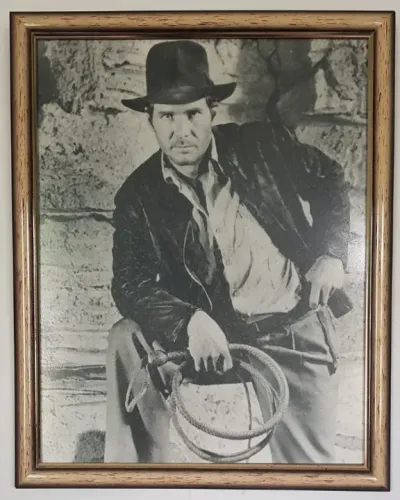 Quadro Gravura Indiana Jones 38,5 X 31 Cm Harrison Ford
