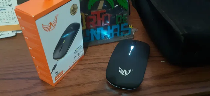 Mouse Bluetooth e wireless, silencioso, emborrachado - já é o menor preço