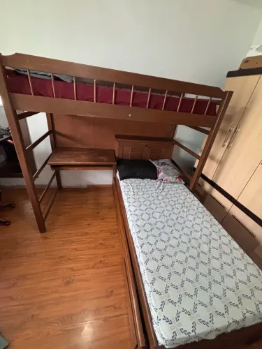 Cama treliche de madeira pura