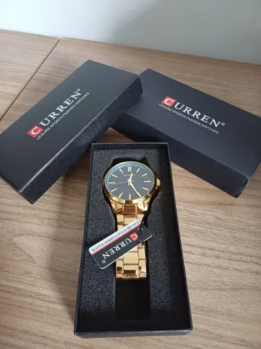 Relógio Curren Dourado - Elegância e Estilo