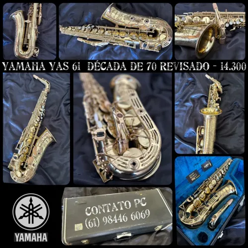 SAX ALTO YAMAHA YAS 61 - VINTAGE ORIGINAL (DÉCADA DE 70)
