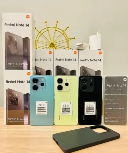 Xiaomi Redmi Note 14 4g 256gb 8gb Ram 108mpx 5100mah preta azul verde Lacrado R$1250,000