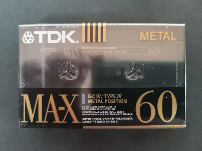 Fita cassete K7 TDK  Metal Max 60  -  Nova