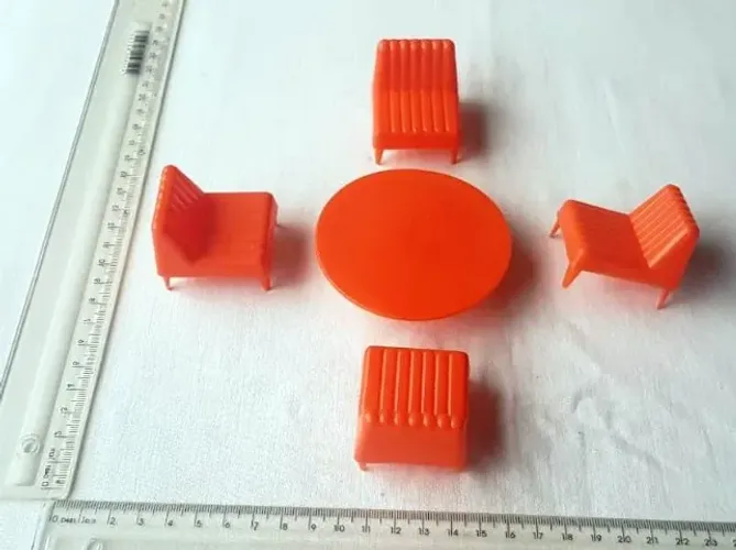 Brinquedo - Móveis de Salinha de Visitas para Bonecas - Anos 90