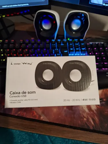 Caixa de Som USB Loop Way (Nova na Caixa)
