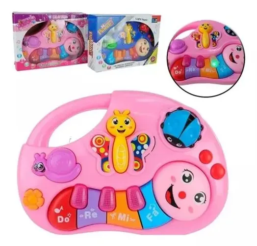 Piano Brinquedo Musical Infantil Bebê Interativo