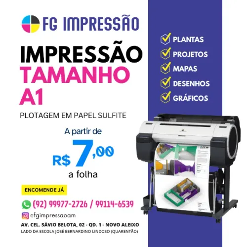 Impressão Tamanho A1