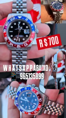 Relógio ROLEX AUTOMÁTICO PEPSI JUBILEU