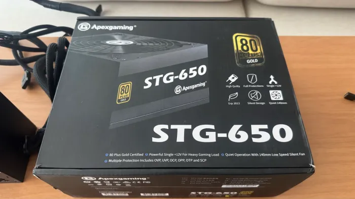 Fonte ApexGaming Stg-650 80plus gold 650w reais