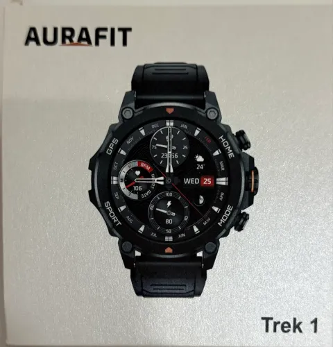 Relógio smartwatch Aurafit Trek 1 Ger 6 GPS prova d água