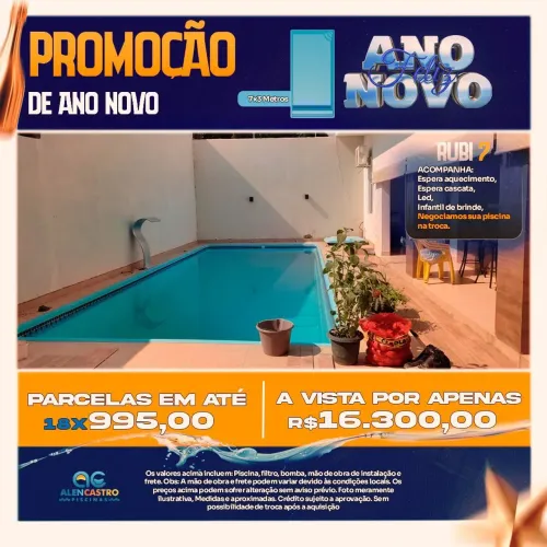 Promoção  - Piscina 7x3 Metros