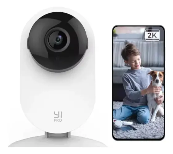 Câmera de Segurança YI PRO 2K - Imagem de Alta Qualidade